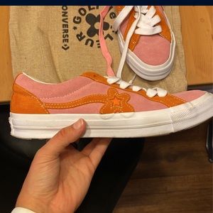 Golf le Fleur Converse pink and orange